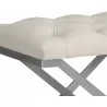 Coral Ottoman - Gunmetal - Antonio Porcelain - Seat Close-up - Coral Ottoman - Gunmetal - Antonio Porcelain - Seat Close-up