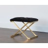 Coral Ottoman - Gold - Abbington Black - Lifestyle