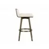 Arizona Swivel Barstool - Castillo Cream - Side Angle - Arizona Swivel Barstool - Castillo Cream - Side Angle