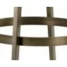 Arizona Swivel Barstool - Castillo Cream - Leg Close-up - Arizona Swivel Barstool - Castillo Cream - Leg Close-up