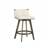 Arizona Swivel Counter Stool - Castillo Cream - Angled View