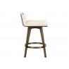 Arizona Swivel Counter Stool - Castillo Cream - Side Angle