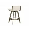 Arizona Swivel Counter Stool - Castillo Cream - Back Angle - Arizona Swivel Counter Stool - Castillo Cream - Back Angle