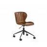 Arabella Office Chair - Bravo Cognac/Bravo Portabella, Angled View - Arabella Office Chair - Bravo Cognac/Bravo Portabella, Angled View