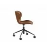 Arabella Office Chair - Bravo Cognac/Bravo Portabella, Side Angle - Arabella Office Chair - Bravo Cognac/Bravo Portabella, Side Angle