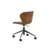 Arabella Office Chair - Bravo Cognac/Bravo Portabella, Back Angle - Arabella Office Chair - Bravo Cognac/Bravo Portabella, Back Angle