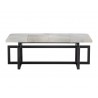 Sunpan Pilar Bench - Grey - Front