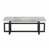 Sunpan Pilar Bench - Grey - Front - Sunpan Pilar Bench - Grey - Front