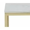 SUNPAN Amell End Table - White, Closeup View - SUNPAN Amell End Table - White, Closeup View