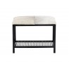 Bria Bench - Black - Grey - Front