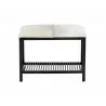 Bria Bench - Black - Grey - Front - Bria Bench - Black - Grey - Front
