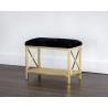 Bria Bench - Antique Brass - Black - Lifestyle