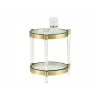 Sunpan York Side Table - Brass - With Decor - Sunpan York Side Table - Brass - With Decor