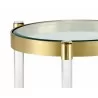 Sunpan York Side Table - Brass - Table Close-Up - Sunpan York Side Table - Brass - Table Close-Up