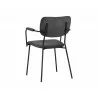 SUNPAN Cullen Dining Armchair - Polo Club Kohl Grey/Polo Club Stone, Back Angle - SUNPAN Cullen Dining Armchair - Polo Club Kohl Grey/Polo Club Stone, Back Angle