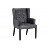  Sunpan Clarkson Dining Armchair - Bravo Portabella - Angled View