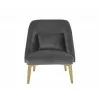 Riley Lounge Chair - Polo Club Kohl Grey - Front - Riley Lounge Chair - Polo Club Kohl Grey - Front