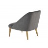 Riley Lounge Chair - Polo Club Kohl Grey - Back Angle