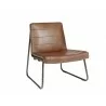 Anton Lounge Chair - Bravo Cognac - Angled View - Anton Lounge Chair - Bravo Cognac - Angled View