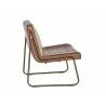 Anton Lounge Chair - Bravo Cognac - Side Angle - Anton Lounge Chair - Bravo Cognac - Side Angle