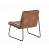 Anton Lounge Chair - Bravo Cognac - Back Angle - Anton Lounge Chair - Bravo Cognac - Back Angle