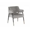 Derome Dining Armchair - Polo Club Stone - Angled - Derome Dining Armchair - Polo Club Stone - Angled