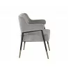 Derome Dining Armchair - Polo Club Stone - Side Angle - Derome Dining Armchair - Polo Club Stone - Side Angle