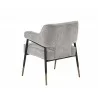 Derome Dining Armchair - Polo Club Stone - Back Angle - Derome Dining Armchair - Polo Club Stone - Back Angle