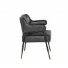 Derome Dining Armchair - Bravo Portabella - Side Angled - Derome Dining Armchair - Bravo Portabella - Side Angled