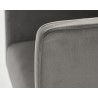 Kwan Lounge Chair - Antonio Charcoal - Arm Close-Up