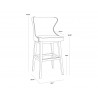 Ariana Swivel Barstool - Havana Dark Brown - Dimensions