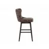 Ariana Swivel Barstool - Havana Dark Brown - Side Angle - Ariana Swivel Barstool - Havana Dark Brown - Side Angle