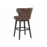 Ariana Swivel Barstool - Havana Dark Brown - Back Angle - Ariana Swivel Barstool - Havana Dark Brown - Back Angle