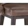 Ariana Swivel Barstool - Havana Dark Brown - Seat Close-Up - Ariana Swivel Barstool - Havana Dark Brown - Seat Close-Up
