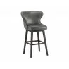 Ariana Swivel Barstool - Overcast Grey - Angled View - Ariana Swivel Barstool - Overcast Grey - Angled View
