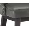 Ariana Swivel Barstool - Overcast Grey - Seat Close-up - Ariana Swivel Barstool - Overcast Grey - Seat Close-up