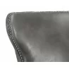 Ariana Swivel Barstool - Overcast Grey - Seat Back Close-up - Ariana Swivel Barstool - Overcast Grey - Seat Back Close-up