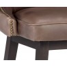 Ariana Swivel Counter Stool - Havana Dark Brown - Seat Close-up