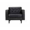 Sunpan Donnie Armchair - Coal Black - Front - Sunpan Donnie Armchair - Coal Black - Front