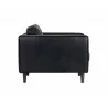 Sunpan Donnie Armchair - Coal Black - Side - Sunpan Donnie Armchair - Coal Black - Side