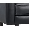 Sunpan Donnie Armchair - Coal Black - Seat Legs Close-Up - Sunpan Donnie Armchair - Coal Black - Seat Legs Close-Up