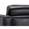 Sunpan Donnie Armchair - Coal Black - Seat Back Close-Up