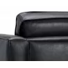 Sunpan Donnie Armchair - Coal Black - Seat Back Close-Up - Sunpan Donnie Armchair - Coal Black - Seat Back Close-Up