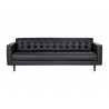 Sunpan Donnie Sofa - Coal Black - Front