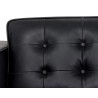 Sunpan Donnie Sofa - Coal Black - Seat Back
