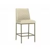 Leighland Counter Stool - Castillo Cream - Angled - Leighland Counter Stool - Castillo Cream - Angled