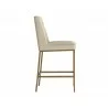 Leighland Counter Stool - Castillo Cream - Side Angle - Leighland Counter Stool - Castillo Cream - Side Angle