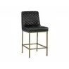 Leighland Counter Stool - Coal Black - Angled View - Leighland Counter Stool - Coal Black - Angled View
