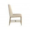 SUNPAN Leighland Dining Chair - Castillo Cream/Coal Black/Havana Dark Brown/Overcast Grey, Side Angle