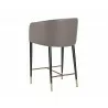 Asher Counter Stool - Flint Grey / Napa Taupe - Back Angle - Asher Counter Stool - Flint Grey / Napa Taupe - Back Angle